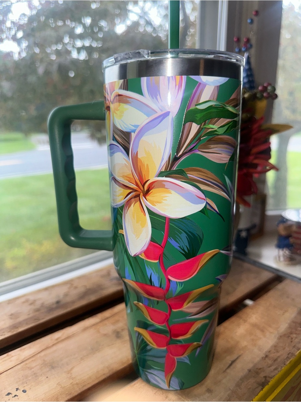 40oz. Cockatoo Stainless Steel Insulated Tumbler by Ashland ~ New - Picture 4 of 11